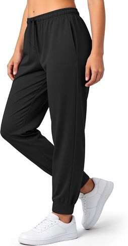 Womens Joggers with Pockets Loose Fit Sweatpants, Lightweight Athletic Lounge Pants for Workout Running Yoga Travel in Saudi Arabia
