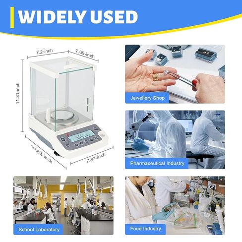 Analytical Balance 120 x 0.0001g 0.1mg Digital Electronic Analytical Balance Precision Lab Scale,Used in Schools, Enterprises, The Pharmaceutical Industry and The Food Industry in Saudi Arabia