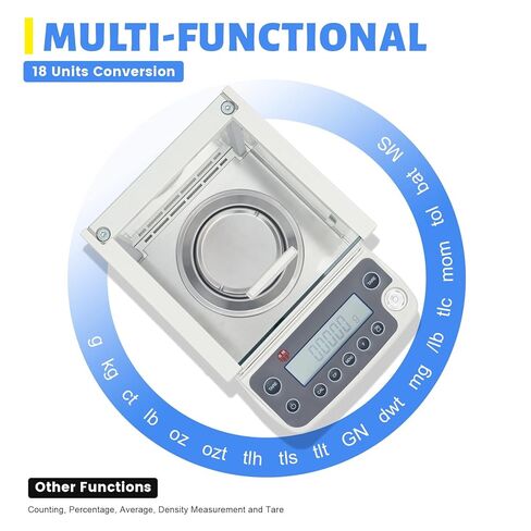 Analytical Balance 120 x 0.0001g 0.1mg Digital Electronic Analytical Balance Precision Lab Scale,Used in Schools, Enterprises, The Pharmaceutical Industry and The Food Industry in Saudi Arabia