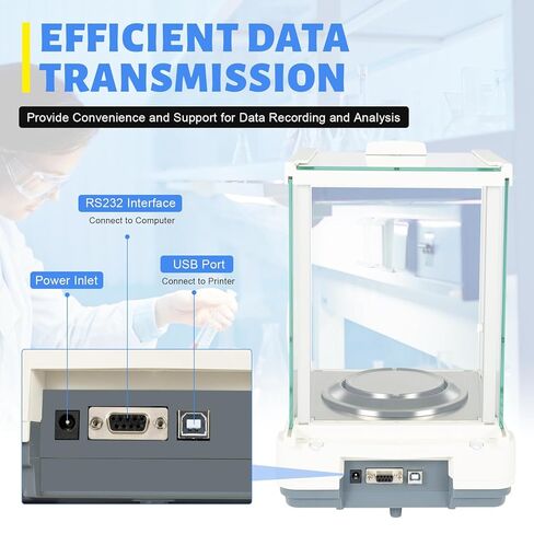 Analytical Balance 120 x 0.0001g 0.1mg Digital Electronic Analytical Balance Precision Lab Scale,Used in Schools, Enterprises, The Pharmaceutical Industry and The Food Industry in Saudi Arabia