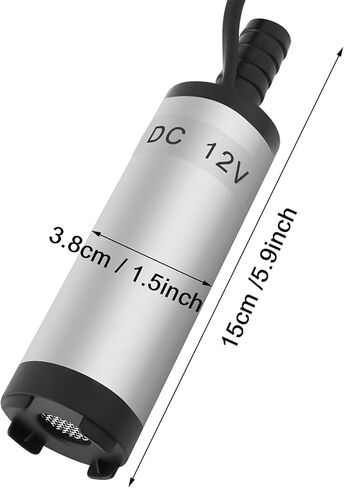 12v Water Pump, 8500r/M Kerosene Pump, 200gph Submersible Pump Suitable for Transporting Water Kerosene Cabin Drainage and Swimming Pool Drainage in Saudi Arabia