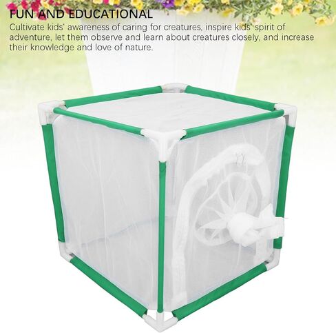 Zerodis and Cage, Mesh for Indoor and Outdoor Butterflies, Easy to Use Portable Cage for Science Education 30x30x30cm in Kuwait
