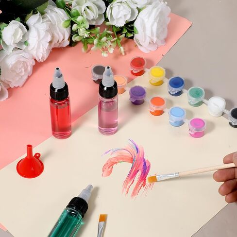 10Pcs Dispensing Bottles, 0.85oz / 25ml Plastic Squeeze Bottle with Twist Top Cap, Small Boston Round Bottle for Crafts, Household, Kitchen, Tattoo Ink Pigment, Laboratory Wash in Saudi Arabia