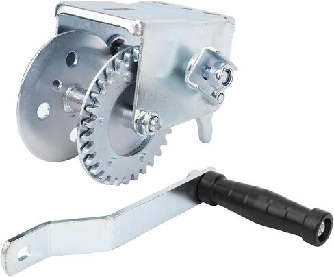 600 رطل من الرافعة المعدنية للمقطورة اليدوية، ونش يدوي عالي التحمل مع دعامة فارغة، إطار من الحديد المجلفن، مقبض بسقاطة قابل للعكس للاستخدام البحري لقوارب اليخوت in Kuwait