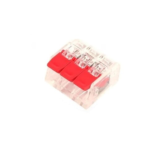 Universal Compact Wiring Splicing Conector Quick Wiring Terminal Block Set 25/75/76/90PCS Red Lever Compact Copper Conductor Push-in Electric Cable Wire Connector Kit(Red 75PCS) in Saudi Arabia
