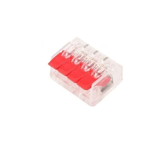 Universal Compact Wiring Splicing Conector Quick Wiring Terminal Block Set 25/75/76/90PCS Red Lever Compact Copper Conductor Push-in Electric Cable Wire Connector Kit(Red 75PCS) in Saudi Arabia