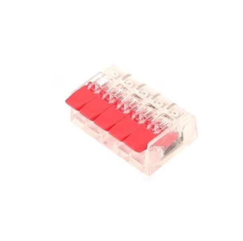 Universal Compact Wiring Splicing Conector Quick Wiring Terminal Block Set 25/75/76/90PCS Red Lever Compact Copper Conductor Push-in Electric Cable Wire Connector Kit(Red 75PCS) in Saudi Arabia