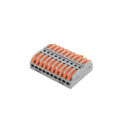 Universal Compact Wiring Splicing Conector Quick Press Type Electrical Wire Connector Push-in Lever 2-12 Pin Compact Wiring Terminal Universal Splitter Cable Connectors(NC-22-12,5PCS) in Saudi Arabia