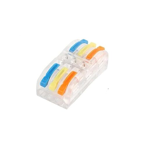 Universal Compact Wiring Splicing Conector 10/25PCS Quick Connect Terminal L+e+d Strip Light Conductor Compact Connectors Universal Push-in Home Terminals SPL222 223(223T,25 PCS) in Saudi Arabia