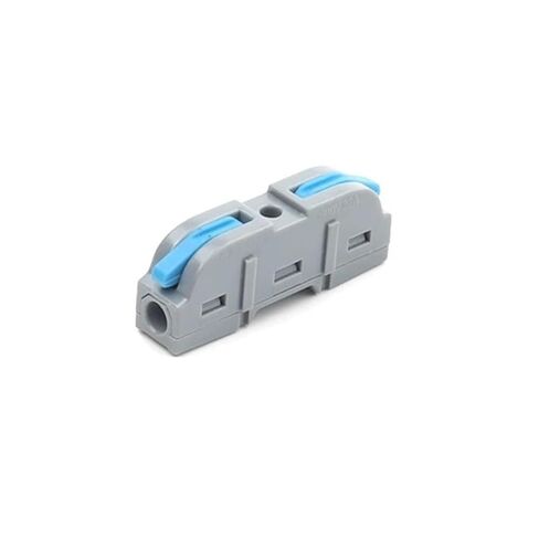 Universal Compact Wiring Splicing Conector 50/100PCS Spliceable Quick Electrical Wire Connector Lever Push-in Wiring Terminals Block 1-to-1 in -Line Compact Cable Clamp(NC-221O,50PCS) in Saudi Arabia