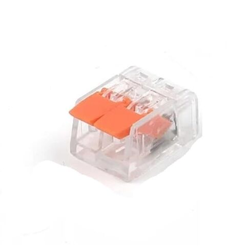 Universal Compact Wiring Splicing Conector 25/50/100PCS Orange Lever Wire Connector 2/3/4/5 Pin Compact Conductor Push-in Terminal Block Fast Cable Splicing Connector(Orange 413,50PCS) in Saudi Arabia