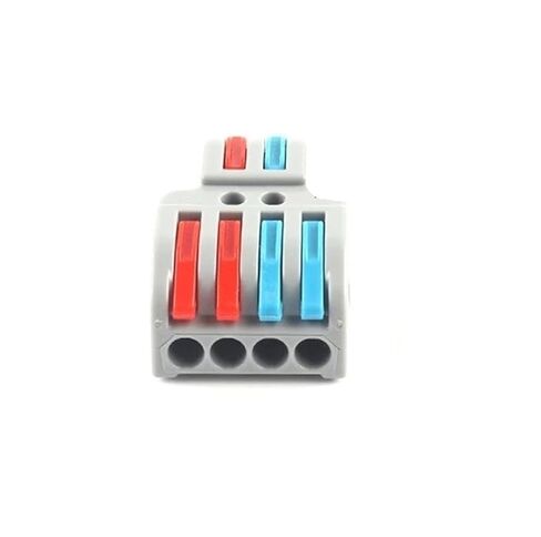 Universal Compact Wiring Splicing Conector 5PCS Wire Connector Multicolour Lever Push-in Electrical Cable Home Connectors L+E+D Junction Box Universal Compact Terminal Block(NC-422T 5PCS) in Saudi Arabia