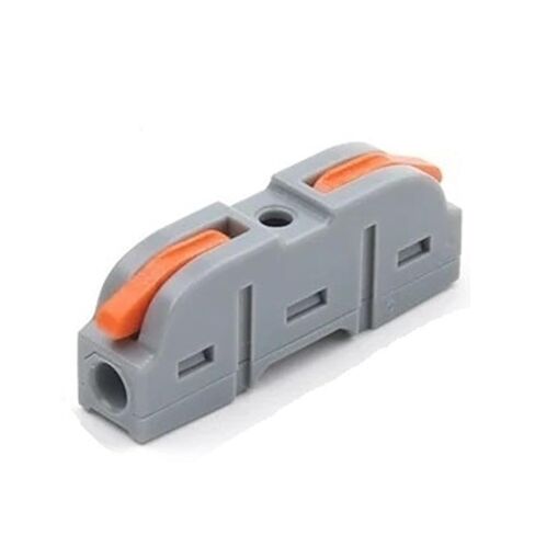 Universal Compact Wiring Splicing Conector 25/50/100 PCS Electrical Wire Connector Butt Terminal Block SPL42/62 Push-in Universal Fast Wiring Cable Connectors 32A(2 in 10 Out,100PCS) in Saudi Arabia