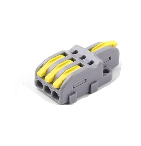 Universal Compact Wiring Splicing Conector 10/100PCS Electrical Cable Connector 1 in Multiple Out Quick Wire Terminal Block 2/3/4/5Pin Push in Lever Connectors(NV-F13AO,100PCS) in Saudi Arabia