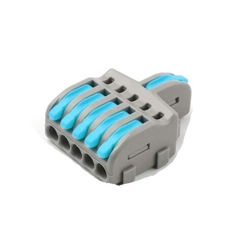 Universal Compact Wiring Splicing Conector 10/100PCS Electrical Cable Connector 1 in Multiple Out Quick Wire Terminal Block 2/3/4/5Pin Push in Lever Connectors(NV-F13AO,100PCS) in Saudi Arabia