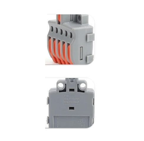 Universal Compact Wiring Splicing Conector 10/100PCS Electrical Cable Connector 1 in Multiple Out Quick Wire Terminal Block 2/3/4/5Pin Push in Lever Connectors(NV-F13AO,100PCS) in Saudi Arabia