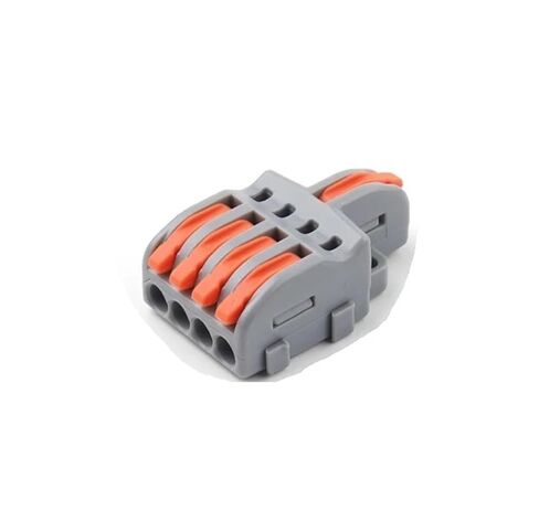 Universal Compact Wiring Splicing Conector 10/100PCS Electrical Cable Connector 1 in Multiple Out Quick Wire Terminal Block 2/3/4/5Pin Push in Lever Connectors(NV-F13AO,100PCS) in Saudi Arabia