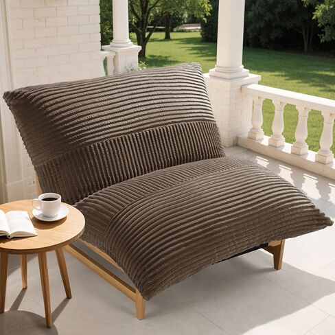 Oversized Comfy Cloud-Like Accent Chair, Extra-deep Seat Bean Bag Chairs, Convertible Stuffed Bean Bag Cushion with Removable Washable Cover Grey in Saudi Arabia