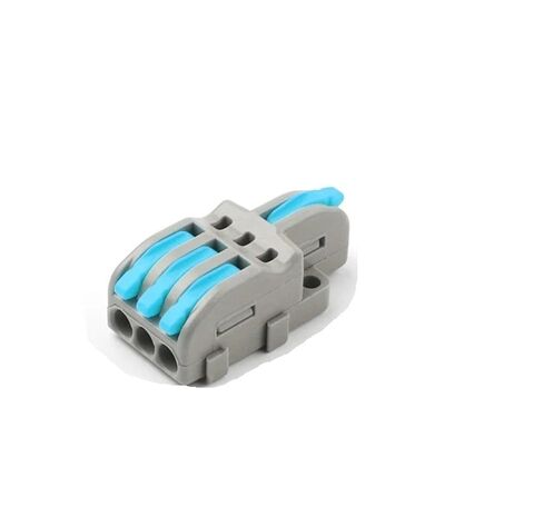 Universal Compact Wiring Splicing Conector 10/100PCS Electrical Cable Connector 1 in Multiple Out Quick Wire Terminal Block 2/3/4/5Pin Push in Lever Connectors(NV-F13AO,100PCS) in Saudi Arabia