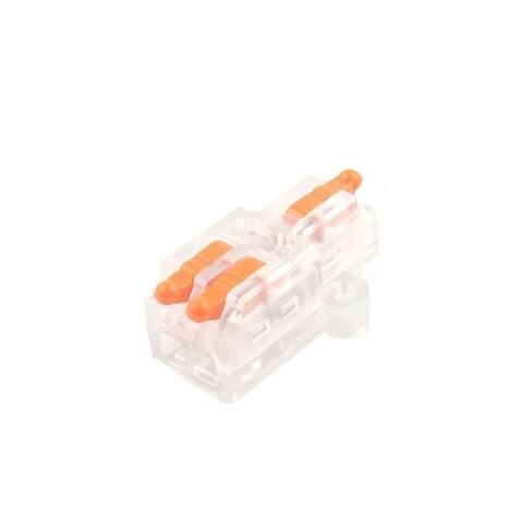 Universal Compact Wiring Splicing Conector 5PCS Transparent Universal Compact Splitter Butt Splice Wire Connector L+e+d Light Quick Push-in Terminal Connectors for 28-12AWG(D2-4T) in Saudi Arabia