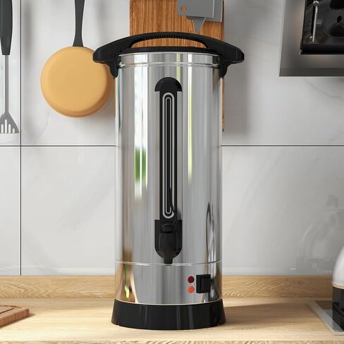 جرة قهوة وموزع مشروبات ساخنة بسعة 120 كوب، ماكينة صنع القهوة التجارية سعة 18 لتر/4.8 جالون من الفولاذ المقاوم للصدأ، موزع قهوة ساخن كبير لتقديم الطعام في بوفيه الحفلات in Kuwait