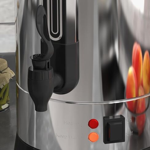 جرة قهوة وموزع مشروبات ساخنة بسعة 120 كوب، ماكينة صنع القهوة التجارية سعة 18 لتر/4.8 جالون من الفولاذ المقاوم للصدأ، موزع قهوة ساخن كبير لتقديم الطعام في بوفيه الحفلات in Kuwait