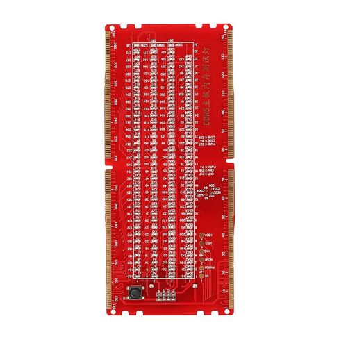 Yunir Desktop Memory Test Card with LED Light, Indicates Open and Short Circuit, More Efficient Testing Process, No External Power Supply Required (Red) in Saudi Arabia