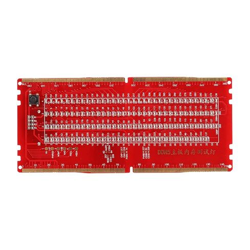Yunir Desktop Memory Test Card with LED Light, Indicates Open and Short Circuit, More Efficient Testing Process, No External Power Supply Required (Red) in Saudi Arabia