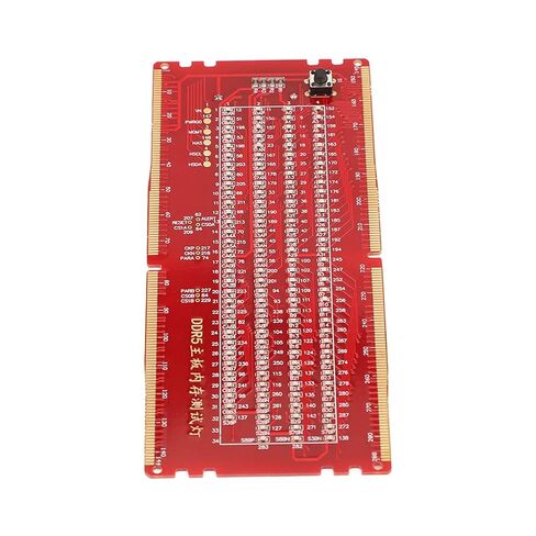 Yunir Desktop Memory Test Card with LED Light, Indicates Open and Short Circuit, More Efficient Testing Process, No External Power Supply Required (Red) in Saudi Arabia