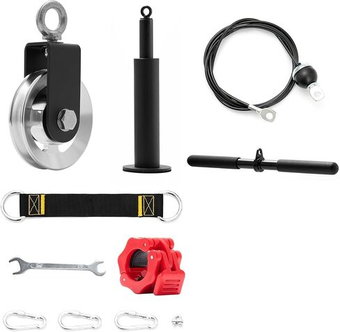 عجلة بكرة كابل من سبائك الألومنيوم مقاس 90 مم مطورة لنظام الصالة الرياضية المنزلية، شديدة التحمل مع أقصى حمل يصل إلى 600 رطل، متوافقة مع تمارين سحب LAT، وتمارين الضغط للأسفل ثلاثية الرؤوس وآلة الكابل in Kuwait