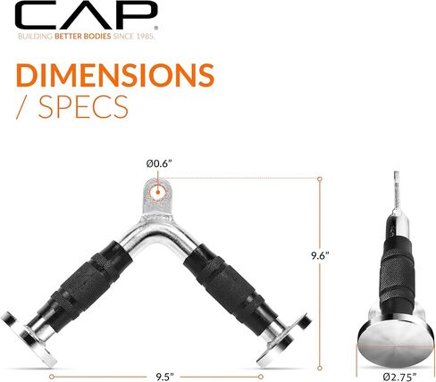 CAP Cable Machine Attachments – LAT Bars, Triceps Bars, Handles & Ropes – Multiple Styles & Sizes in Saudi Arabia
