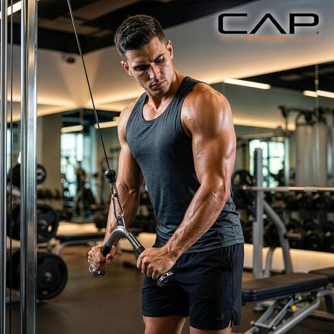 CAP Cable Machine Attachments – LAT Bars, Triceps Bars, Handles & Ropes – Multiple Styles & Sizes in Saudi Arabia