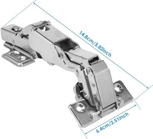 عازلة رطبة هيدروليكية 175 درجة مفصلات أثاث مخفية من الصلب المدرفلة على البارد 4 قطع in Kuwait