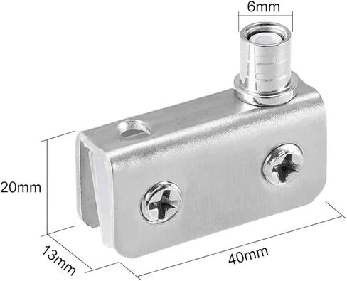 مفصل محوري زجاجي محور دوران 5-8 مللي متر خزانة مشروبات باب مشبك مشبك أثاث 2 قطعة in Kuwait