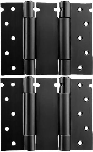 باب أوتوماتيكي أقرب من الفولاذ المقاوم للصدأ مزدوج الحركة المفصلي الربيعي الأجهزة 2 قطعة (أسود) in Kuwait