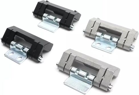 CL201 مفصلات مخفية قابلة للفصل من سبائك الزنك الصناعية الثقيلة باب خزانة المعدات الميكانيكية 2 قطعة (أسود CL201-1A) in Kuwait