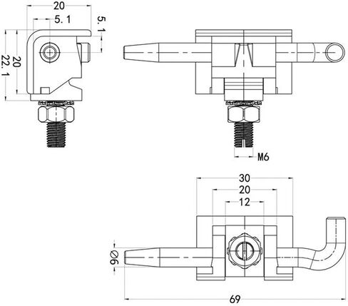 الأجهزة 304 الفولاذ المقاوم للصدأ المفصلي الصغيرة أخفى الانحناء غير النظامية CL230-4 1 قطعة in Kuwait