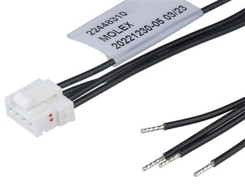 Molex/Waldom, 224483-1043, Microtpa 2.0 R-S 4Ckt 300Mm Disc Sn |Molex 224483-1043 (30 Item/s) in Saudi Arabia