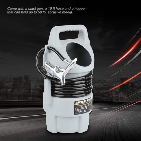 Portable Pneumatic Sand Blasting Kit, Aluminum Alloy Polishing Abrasive with Hose, Ideal for Efficient Paint & Scale Removal in Saudi Arabia
