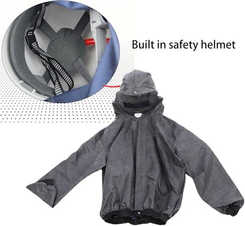 YWBL-WH Split Type Sandblasting Suit, Rubber Fabric Protective Overalls, Effective Protection for Harsh Construction Sites in Saudi Arabia