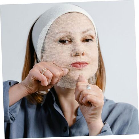 100pcs Facial Gauze Mask Sheets Spa Facial Mask Skincare Face Round Sheets Skincare Supplies in Saudi Arabia