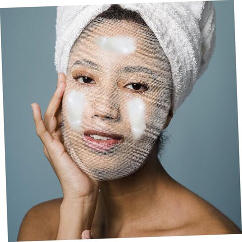 100pcs Facial Gauze Mask Sheets Spa Facial Mask Skincare Face Round Sheets Skincare Supplies in Saudi Arabia