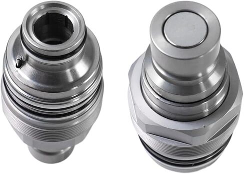 مجموعة قارنة توصيل سريعة هيدروليكية مسطحة الوجه مقاس 46 مم لبوبكات - 6679837 6680018 موصلات ذكر وأنثى - استبدال ISO 16028 للخدمة الشاقة لبوبكات S130 S150 S175 S185 T190 والمزيد in Kuwait