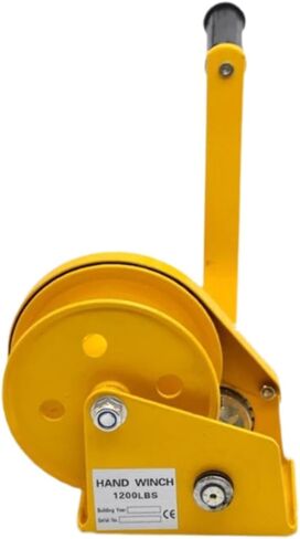 ونش يدوي بمقبض مطاطي بسعة 1200 رطل ونش سحب أصفر للمقطورات البحرية وقارب UTV in Kuwait