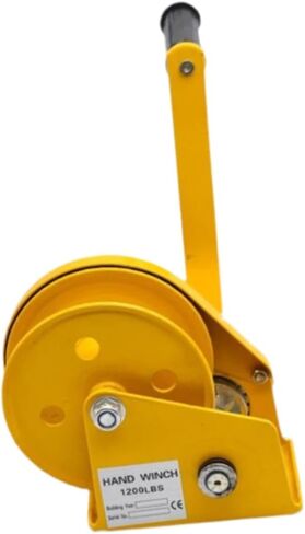 ونش يدوي بمقبض مطاطي بسعة 1200 رطل ونش سحب أصفر للمقطورات البحرية وقارب UTV in Kuwait