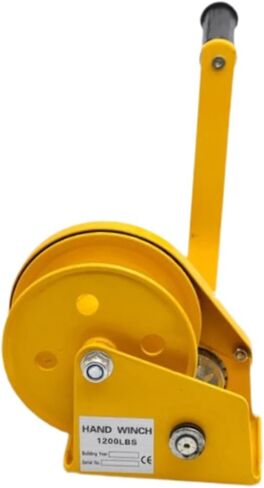 ونش يدوي بمقبض مطاطي بسعة 1200 رطل ونش سحب أصفر للمقطورات البحرية وقارب UTV in Kuwait