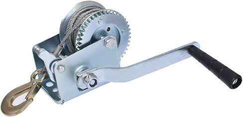 Genuine 600 Lbs Heavy Duty Hand Winch Steel Cable Crank Gear Winch ATV Boat Trailer Genuine OEM Replacement in Saudi Arabia