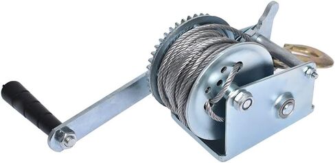 Genuine 600 Lbs Heavy Duty Hand Winch Steel Cable Crank Gear Winch ATV Boat Trailer Genuine OEM Replacement in Saudi Arabia