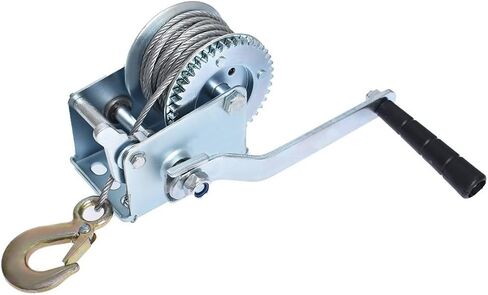 Genuine 600 Lbs Heavy Duty Hand Winch Steel Cable Crank Gear Winch ATV Boat Trailer Genuine OEM Replacement in Saudi Arabia