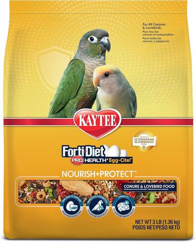 Kaytee Forti-Diet Pro Health Egge Cite Conure & Lovebird Food ، 3 جنيه in Saudi Arabia